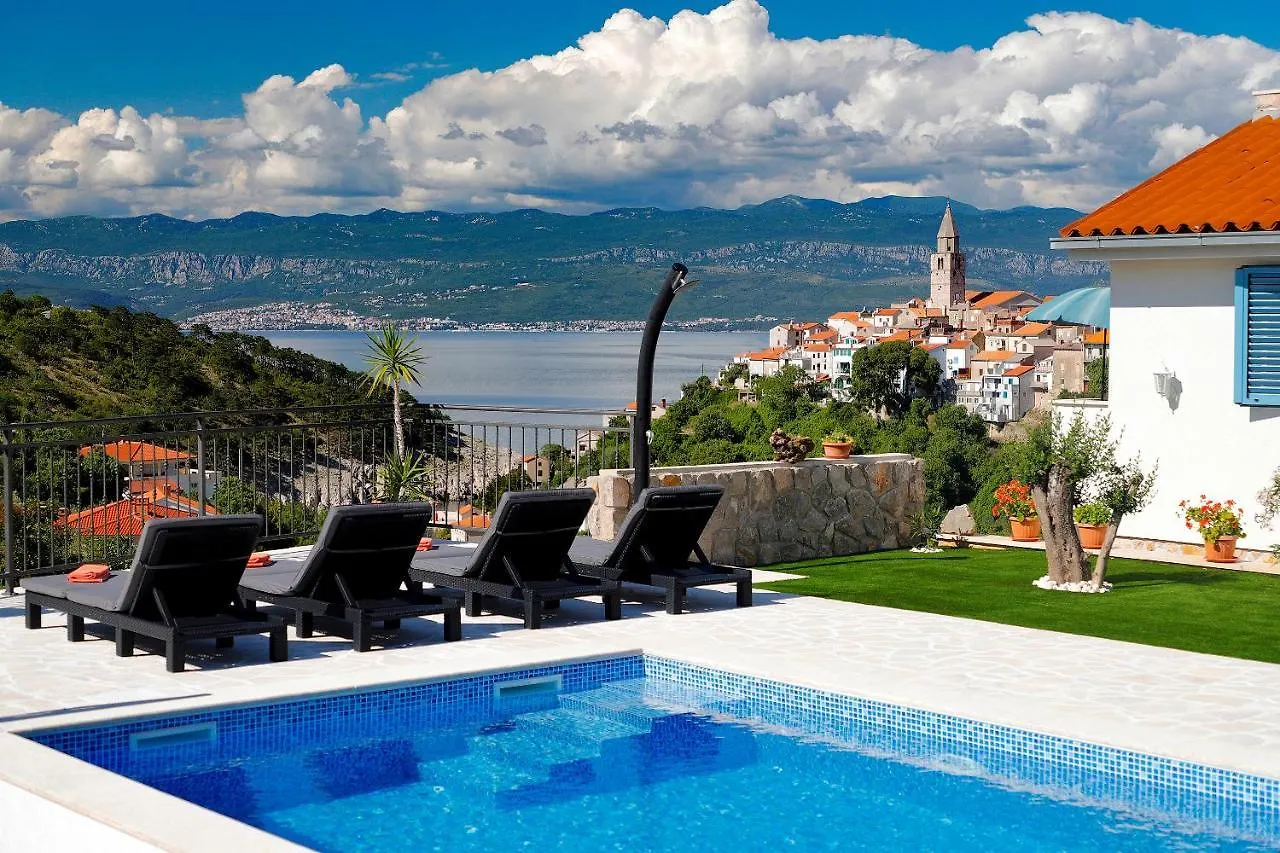 Romantic Stone Villa With Pool, Panoramic Sea View Near The Beach - By Traveler Tourist Agency Krk Id 2134 Vrbnik