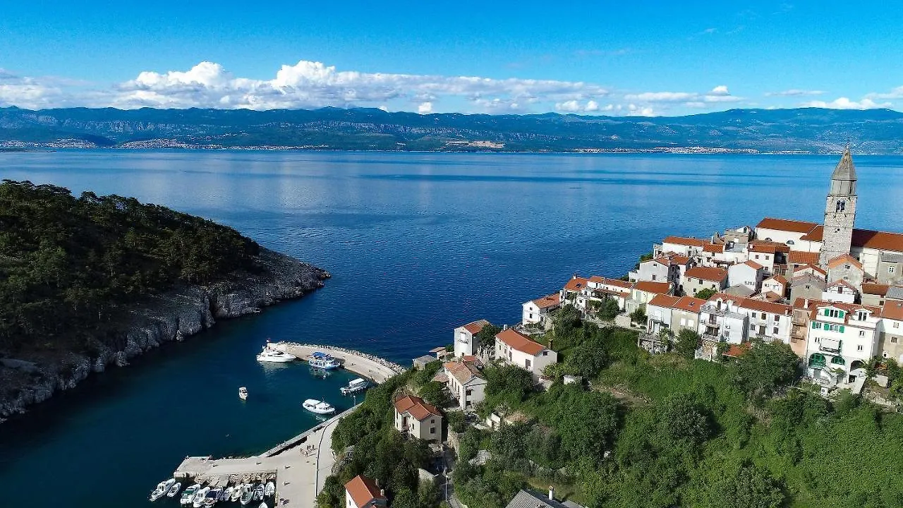 Romantic Stone Villa With Pool, Panoramic Sea View Near The Beach - By Traveler Tourist Agency Krk Id 2134 Vrbnik  Vrbnik (Primorje-Gorski Kotar)